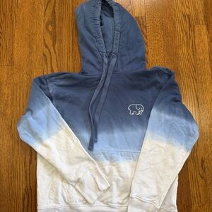 Ivory Ella Hooded Sweatshirt Blue Ombre Size XS